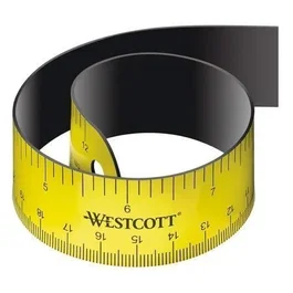 WESTCOTT Regla Flexible y Magnética de 30 cm Amarilla